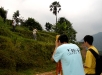 Students performing site survey before the commencement of construction